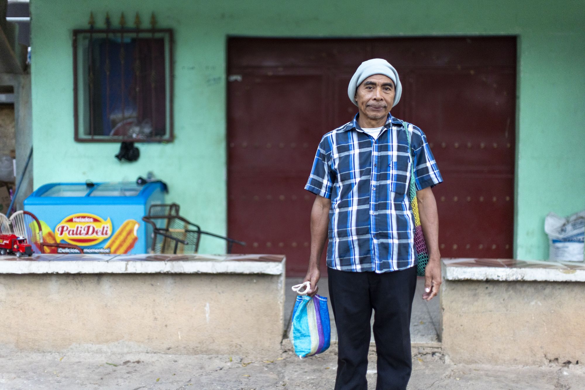 Photos of the landscapes and of Gregorio Perez Garcia, 60, a community leader, farmer and reporter, in Shupa, Guatemala on February 28, 2026. This area is the heart of the dry corridor.