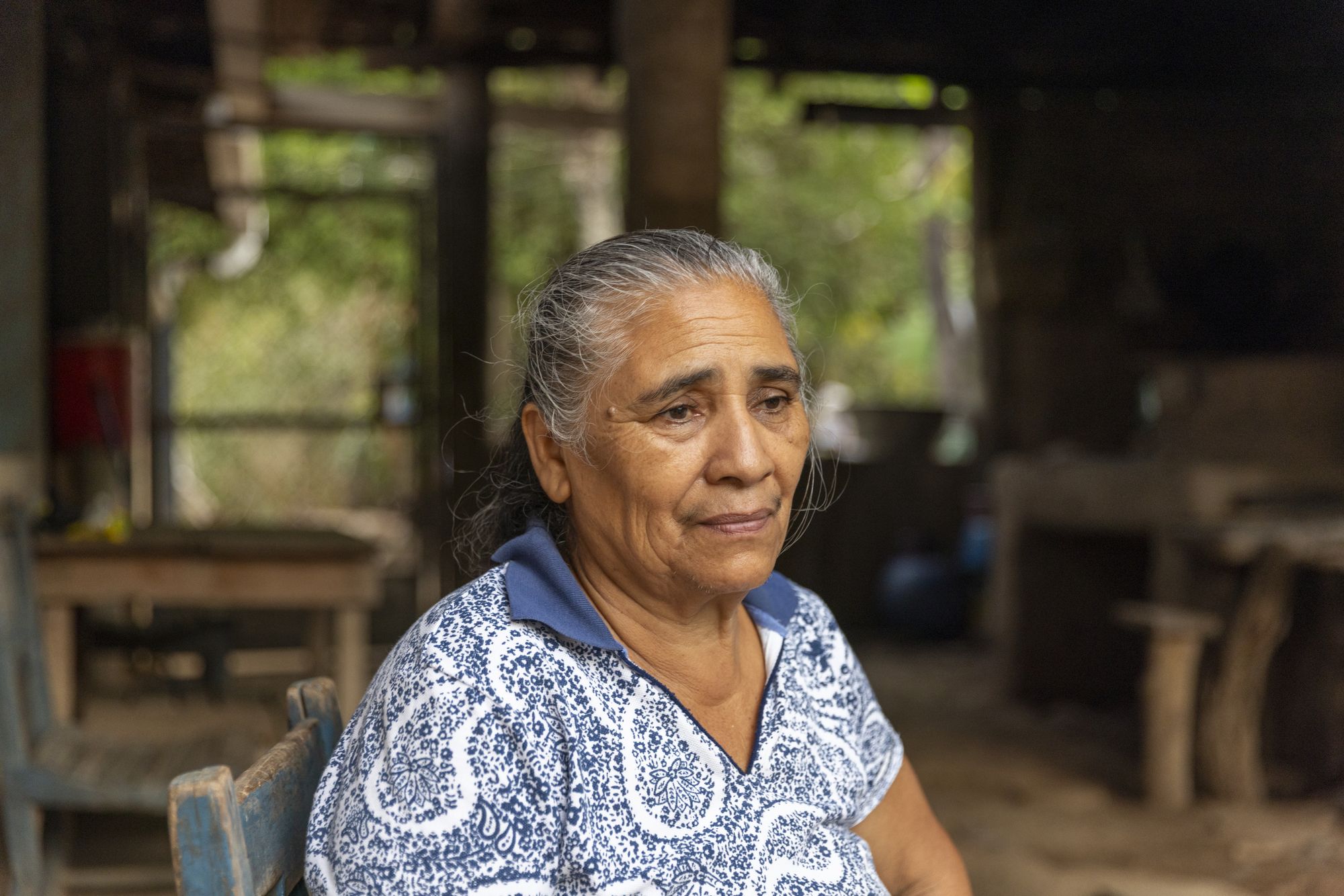 Maria Catalina Artiga, 72, widowed by CKDnT less than a year ago, at her home in Jocote, El Salvador on March 8, 2026.